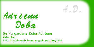 adrienn doba business card